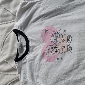 Esther Bunny and Hello Kitty tee